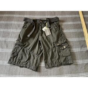NWT Broken Threads Regular Fit Black Cargo Shorts Men's Size 32
